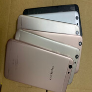適用 OPPO A59m A59s 手機外殼 全套機殼 前殼邊框后蓋按鍵卡托鏡 A59灰色后蓋帶下片按鍵卡托