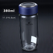 WoLong臥龍水杯子大容量單層玻璃杯男女加厚便攜透明耐熱玻璃茶杯鵝蛋杯