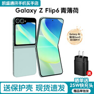 三星（SAMSUNG）Galaxy Z Flip6 折疊屏手機 5G全網(wǎng)通 大視野外屏 AI旗艦手機 Z Flip6 青薄荷（12GB） 256GB【港臺版雙卡】