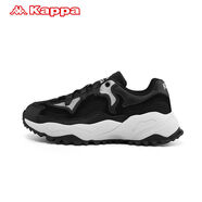 Kappa情侶男女厚底老爹鞋運動(dòng)跑鞋休閑鞋K0AY5MM60D 黑色/苔石灰-990 36
