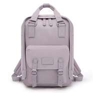 億秀甜甜圈雙肩包女獨角獸韓版大學(xué)生旅行背包電腦包初中高中學(xué)生書(shū)包 粉紫大號 16L 現貨