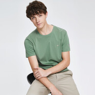 七匹狼【狼族生活】短袖T恤夏季男士圓領(lǐng)輕薄透氣絲光棉休閑男裝上衣 207(果綠) 165/84A/M