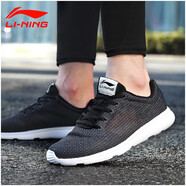 李寧（LI-NING）中國李寧游俠跑鞋男春秋季透氣逍遙慢跑健身運動鞋ARHR043 黑/白（單網(wǎng)） 41(男8)