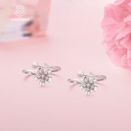 海盜船銀飾戒指女925銀戒指開(kāi)口櫻花銀戒指氣質(zhì)百搭對戒女 情人節禮物 粉色鋯石款 PRR0015