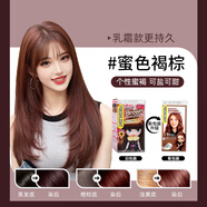 施華蔻（Schwarzkopf）泡泡染發(fā)劑自己在家染男女顯白流行色彩染發(fā)膏進(jìn)口 蜜色褐棕（乳霜款）高回頭率