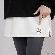 紐菲奧納屁簾女秋冬打底神器遮臀胯小屁簾假下擺內(nèi)搭學(xué)生鯊魚褲遮屁股疊穿 白色熊貓 L  90-125斤