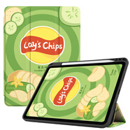 zoyu iPad Air7保護(hù)套帶筆槽11英寸2025款M3芯片適用蘋(píng)果Air6保護(hù)殼平板2024三折air5卡通可愛(ài)全包 黃瓜味薯片【配鋼化膜】 2025/2024款A(yù)ir7/6【11英寸】