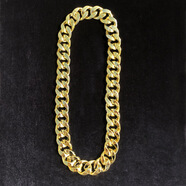 3.5*90CM大金鏈子夸張搞怪飾品 UV亞克力樹(shù)脂年會(huì )表演道具項鏈 3.5*90CM金色