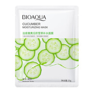 泊泉雅（BIOAQUA）黃瓜積雪草保濕面膜水潤(rùn)保濕溫和滋潤(rùn)蘆薈面膜精華面膜護(hù)膚 黃瓜積雪草補(bǔ)水面膜 25g