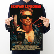 ZSTO豆瓣高分電影海報周邊復古牛皮紙酒吧KTV學(xué)生宿舍臥室裝飾墻貼紙 【D046】終結者 尺寸：50*35cm 需要多張加入購物車(chē)
