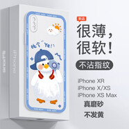 奈偉爾蘋(píng)果xr/蘋(píng)果xs/xsmax手機殼磨砂手機套全包防摔超薄新款保護軟殼磨砂防摔男女新款超薄  蘋(píng)果x/xs【小白鴨】