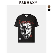 潘·麥克斯（PANMAX）PANMAX短袖男春夏季國字母美式寬松大碼半袖體恤情侶短袖T恤男款 黑色 2XL