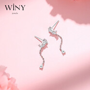 唯一（Winy）999足銀耳釘女氣質(zhì)高級(jí)感耳墜耳環(huán)時(shí)尚飾品生日禮物送女朋友老婆 【999足銀】戀蝶耳釘-精美禮盒