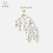 乖奇熊男女寶寶長(cháng)袖長(cháng)褲內衣套裝春秋冬季嬰兒童純棉睡衣服家居服兩件套