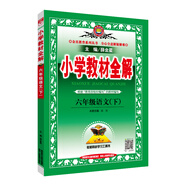 小學(xué)教材全解 六年級語文 下冊 人教部編版 2020春