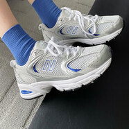 NEW BALANCE NB530男鞋女鞋2025秋季新款運動鞋透氣減震老爹鞋復古低幫跑步鞋 MR530BS白銀藍色 42