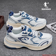 喬丹運動(dòng)鞋男鞋2025秋冬季新款網(wǎng)面透氣復古休閑鞋老爹鞋跑步鞋子男士 樺白色/淡灰 43