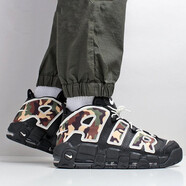 耐克（NIKE）【極速發(fā)貨】Nike Air More Uptempo 皮蓬大AIR籃球鞋DD9223-100 CJ6122-001 黑迷彩 40