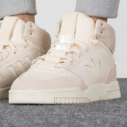 阿迪達斯 （adidas）三葉草男鞋女鞋 2025秋季新款運動(dòng)休閑鞋舒適時(shí)尚耐磨高幫板鞋 GZ1585/奶茶粉 36.5