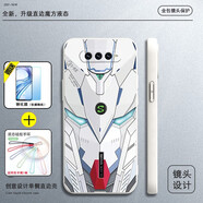 留春 小米mi黑鯊4s手機殼黑鯊4sPro保護套防摔全包軟超薄情侶網(wǎng)紅5G男硅膠女液態(tài)硅膠機械戰(zhàn)甲 黑鯊4s-4spro通用【古董白-白色機甲】