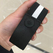 途尊（kingtrip）懶人腰帶女隱形無(wú)痕彈力松緊帶學(xué)生軍訓(xùn)可調(diào)節(jié)牛仔褲百搭卡扣仿皮帶男潮 黑白黑3cm寬（升級(jí)啞黑扣） 可調(diào)長(zhǎng)短