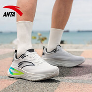 安踏旅途丨全新中底科技PG7緩震跑步鞋男鞋2025旗艦透氣運(yùn)動(dòng)鞋 -1紙莎白/黑 41