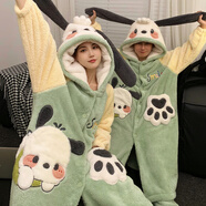 優(yōu)詩(shī)菲史迪仔睡衣秋冬季女珊瑚絨加厚加絨浴袍冬季情侶睡袍長(cháng)款男士大碼 8939#帕洽狗[男女同款]【S86】 L 體重130-150斤【高品質(zhì)絨】