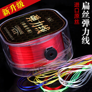 洛蘭美進口扁絲彈力線串珠繩高端文玩佛珠手串專用穿手鏈珠子的牛筋耐磨 白色