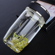 匡迪新款匡迪華象單層高硼硅透明玻璃杯加厚帶網(wǎng)鵝蛋杯大容量車載茶杯 自產(chǎn)款單美紋黑無網(wǎng)約 400ml