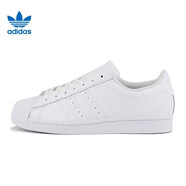 阿迪達(dá)斯 （adidas）三葉草女鞋夏季新款經(jīng)典黑色運動鞋金標(biāo)貝殼頭板鞋休閑鞋 EG4960純白貝殼頭 42.5