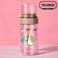 比得兔（Peter Rabbit）比得兔350ML高硼硅雙層隔熱防燙玻璃杯花茶杯水杯隨手杯帶茶漏 350ml兩種圖案隨機發(fā)