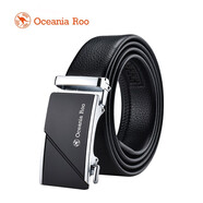 OCEANIA ROO大洋洲袋鼠自動扣休閑皮帶DS-BL9005 黑色