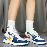 耐克（NIKE）Air JORDAN 1 GS AJ1 LOW低幫籃球鞋  藍黃DR6960-400 40