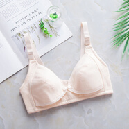 義乳文胸母乳浦乳期內衣前開(kāi)扣文胸聚攏防下垂薄款懷哺乳內衣女喂奶棉產(chǎn)后胸罩a 純膚色 34/75 BC通用碼
