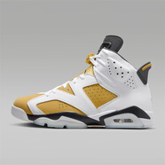 耐克（NIKE）男鞋 Air Jordan 6 AJ6喬6高幫復古運動(dòng)籃球鞋皮革緩震舒適運動(dòng)鞋 黑白黃White/Black/Yellow 40 標準40/US7