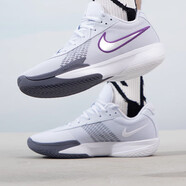 耐克（NIKE）籃球鞋男鞋夏季新款A(yù)IR ZOOM實(shí)戰(zhàn)緩震運(yùn)動(dòng)鞋輕便透氣休閑鞋F(xiàn)B2598 FB2598-002灰色銀色紫色白 44.5