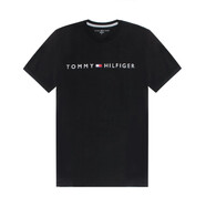 Tommy Hilfiger湯米 希爾費(fèi)格男士夏季百搭時尚字母LOGO圓領(lǐng)短袖T恤Z奢侈品潮牌 001黑色 M clasic fit歐美版偏大】