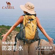 駱駝（CAMEL）山棲登山包戶外專業(yè)背包男女運動雙肩包大容量輕便徒步駝黃