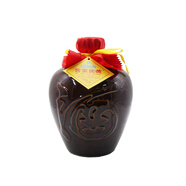 萬(wàn)綠康黃酒黑糯米甜糯可口月子酒自釀客家廣東河源梅州特產(chǎn) 3斤黑糯米黃酒瓦罐裝 1500mL 1壇