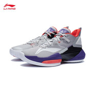李寧（LI-NING）籃球鞋男新品冬季空襲VIII支撐穩定中幫場(chǎng)地鞋運動(dòng)鞋 微晶灰/凝雪灰/黑色-1 41