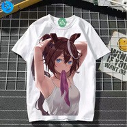 牧獸賽馬娘東海帝皇目白麥昆米浴短袖T恤二次元動漫周邊衣服男女痛衫 【短袖】145#11 2XL 建議120-140斤
