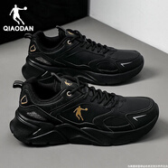 喬丹運動(dòng)鞋男鞋休閑鞋冬季新款網(wǎng)面透氣老爹鞋時(shí)尚潮鞋學(xué)生跑步鞋子男 黑色/金色295(皮面) 45