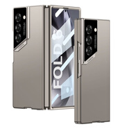 三星（SAMSUNG）【品質原裝】zfold6手機殼新款猛獸薄全包防摔精孔納米磨砂殼膜一 【鈦灰色】猛獸系列 納米磨砂 殼膜一體+送中軸鉸鏈 三星Galaxy z fold6/w25 +兩張防