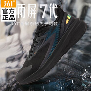 361°雨屏7.0防潑水科技運動(dòng)鞋25秋冬季款Q彈防滑耐磨大底緩震跑鞋男 曜石黑【帶絨雨屏柒】 41