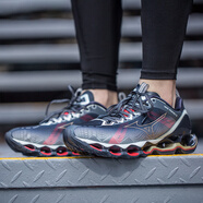 美津濃（MIZUNO）大體重跑步鞋預言1112預言X空山基大碼減震慢跑鞋 灰紅 預言X 十年經典 【限時特惠 40 =255mm偏小