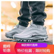耐克（NIKE）男女鞋新款 Air Max 97 氣墊緩震休閑復(fù)古跑步鞋運(yùn)動(dòng)休閑鞋 AT5458-100白銀 36