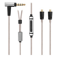 Earmax 適用索尼XBA-N3AP N1AP 300AP SE215 SE535 MMCX耳機線(xiàn) 灰色彎插無(wú)掛/ 線(xiàn)控版