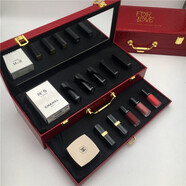 香奈兒（Chanel）口紅唇釉粉底眼影套裝禮盒限量色號情人節(jié)生日禮物女朋友七夕禮物 香水+眼影+氣墊+口紅鄂皮禮盒