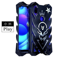 龍豈 小米10pro手機殼金屬邊框保護套play變形金剛cc9pro防摔5g全包mi cc9e定制潮 小米play 火神：黑色