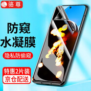 【2片裝】駱尊 適用榮耀Play6T鋼化膜防窺膜榮耀play6tpro抗藍(lán)光全屏覆蓋防爆玻璃手機(jī)貼膜 榮耀Play6T【水凝隱私防窺膜】2片裝 .